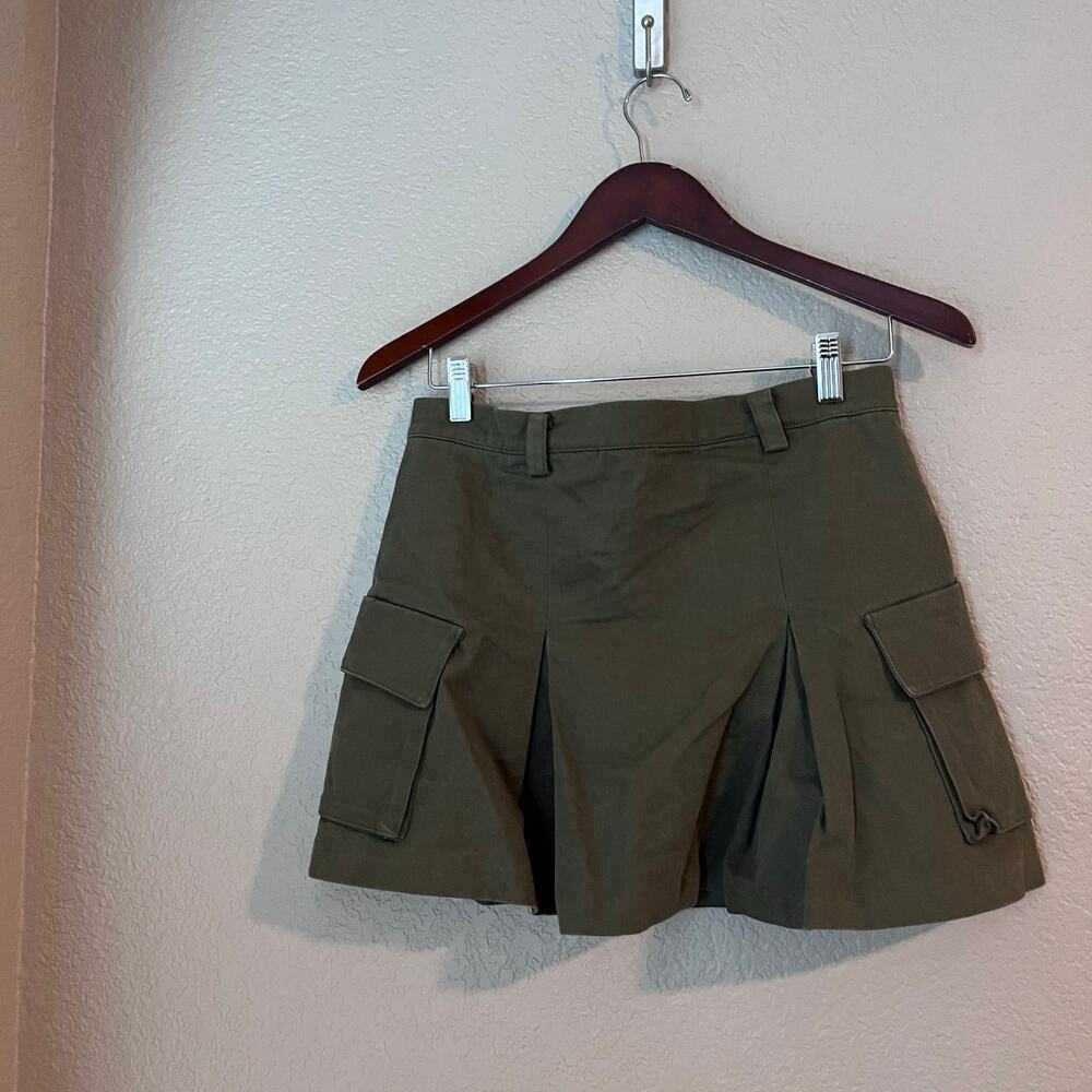 The Frankie Shop Audrey Pleated Pocket Cargo Utility Skirt Medium Cotton Mini - Picture 3 of 6